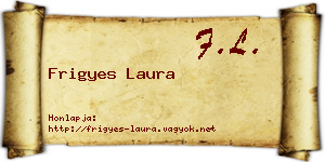 Frigyes Laura névjegykártya